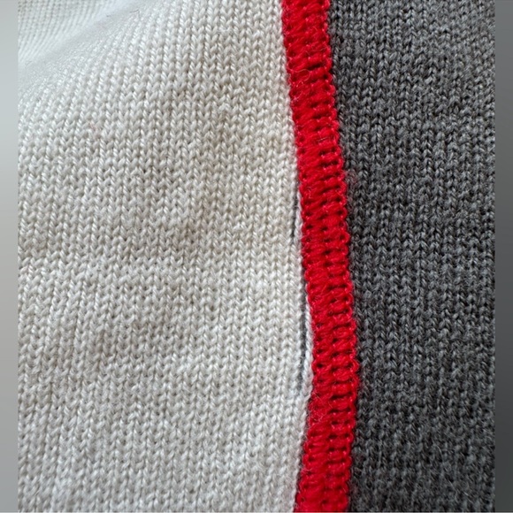 Vintage Eddie Bauer Women's Black and Cream Half-Zip Ski Sweater Top - Picture 12 of 12